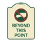 Signmission No Truck No Truck Graphic Beyond This Point Heavy-Gauge Aluminum Sign, 24" x 18", TG-1824-23562 A-DES-TG-1824-23562 - alternate 1